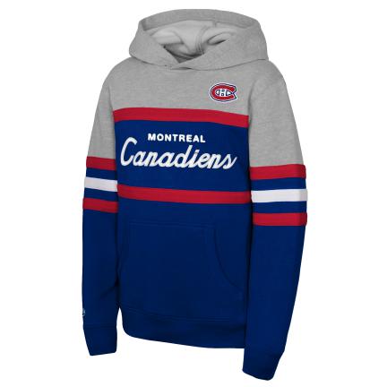 Montreal Canadiens NHL Mitchell & Ness Youth Head Coach Pullover Hoodie