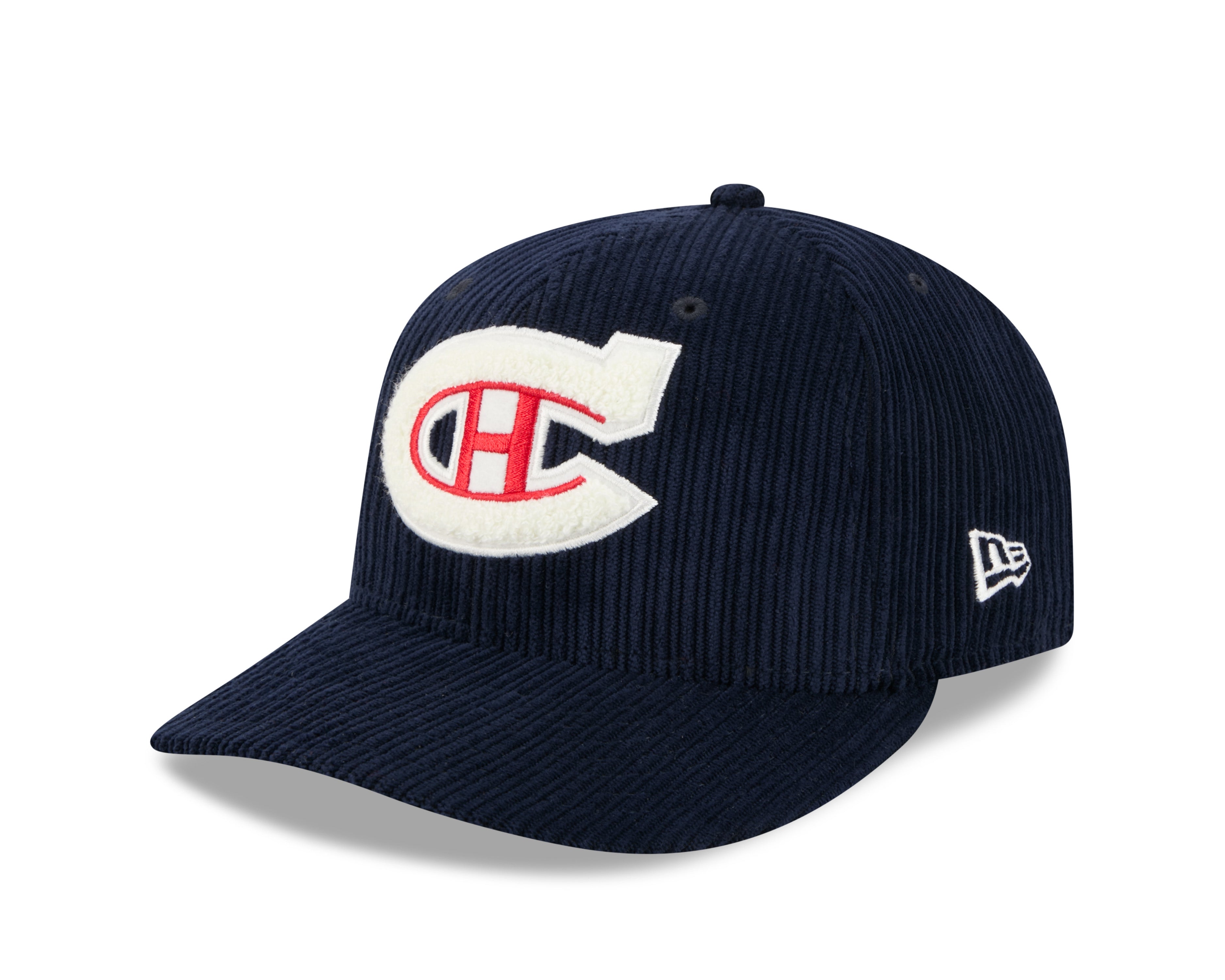 Montreal Canadiens NHL New Era Men's Navy 59Fifty Chenille Pop Fitted Hat