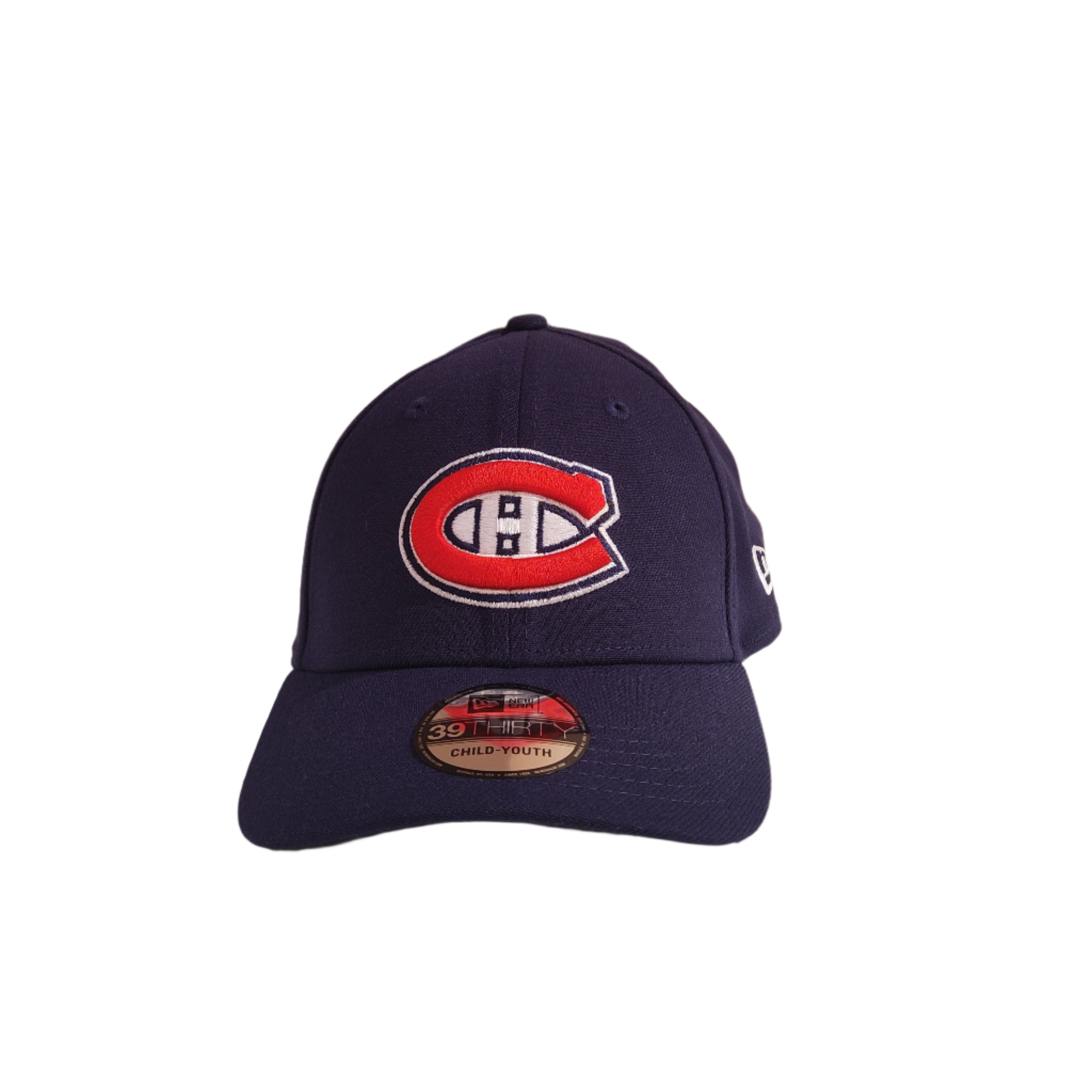 Montreal Canadiens NHL New Era Youth Navy 39Thirty Stretch Fit Hat