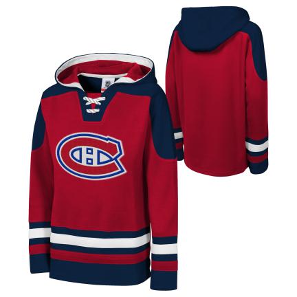 Montreal Canadiens NHL Outerstuff Youth Red Ageless Must Have Home Pullover Hoodie