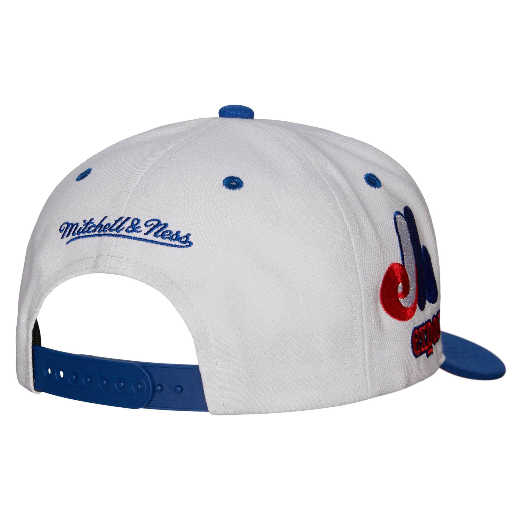 Montreal Expos MLB Mitchell & Ness Men's White Cooperstown Evergreen Snapback