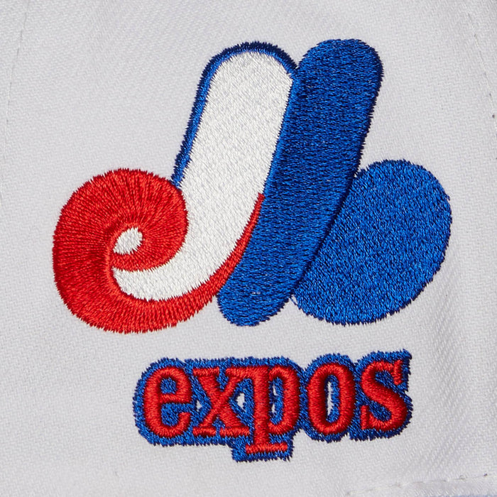 Montreal Expos MLB Mitchell & Ness Men's White Cooperstown Evergreen Snapback