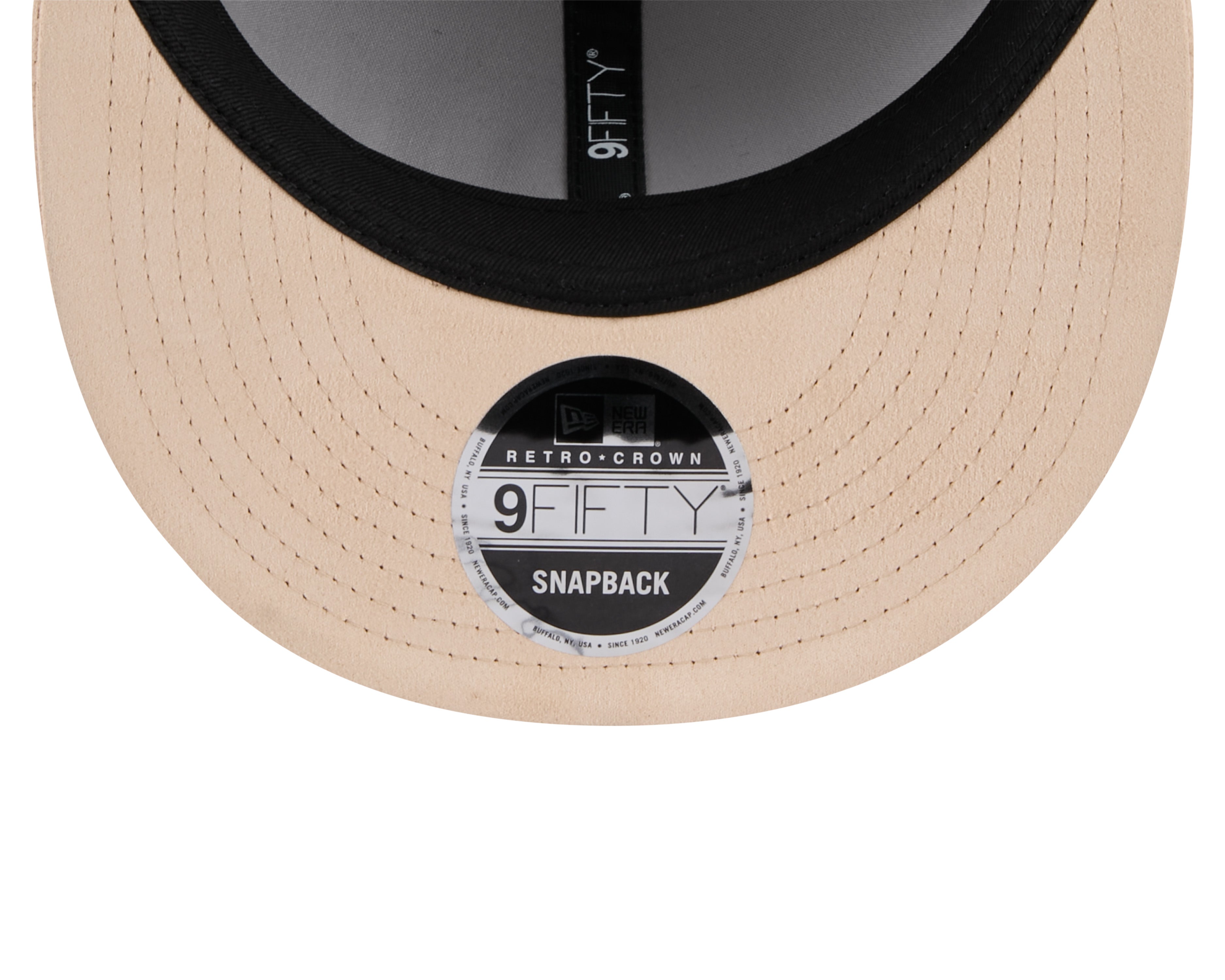 Casquette snapback 9Fifty Retro Crown Cooperstown en daim beige pour homme des Expos de Montréal MLB New Era