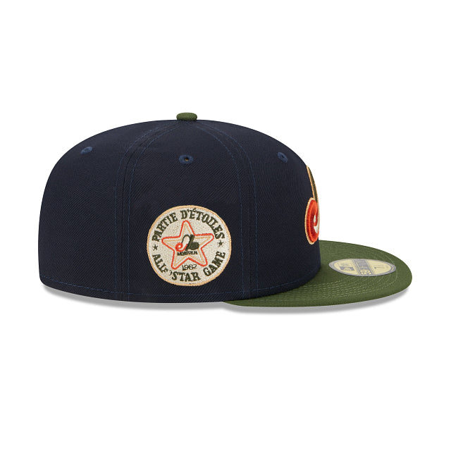 Montreal Expos MLB New Era Men's Navy/Green 59Fifty 1982 All Star Game Fitted Hat