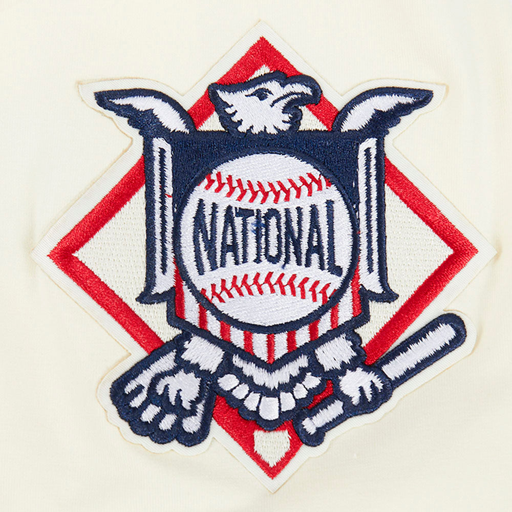 Montreal Expos MLB Pro Standard Men's Offwhite Modern Originals Cooperstown Ringer T-Shirt