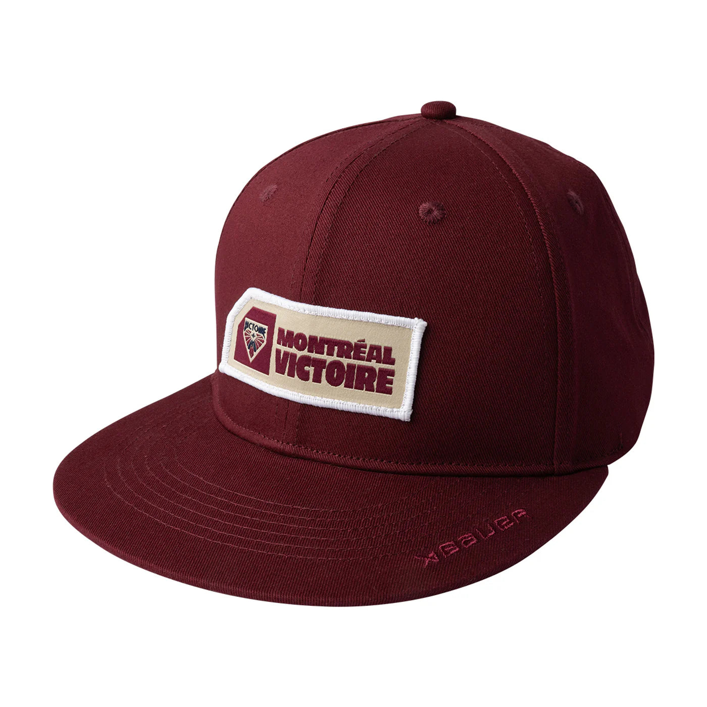 Montreal Victoire PWHL Bauer Unisex Maroon Flat Brim Snapback