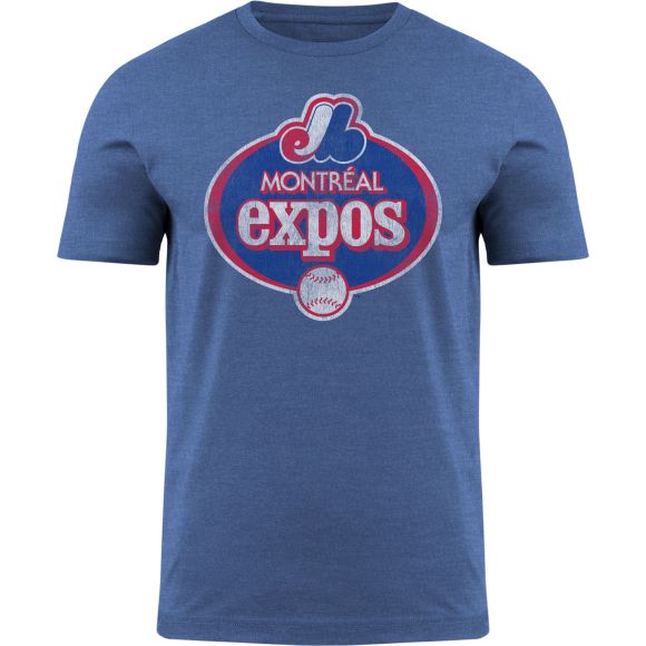 T-shirt Royal Punchout pour homme des Expos de Montréal MLB Bulletin