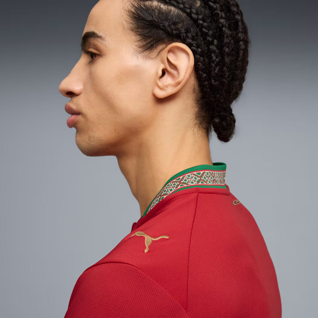 Maillot Réplique Domicile Puma Homme Rouge Équipe Nationale Maroc 2026