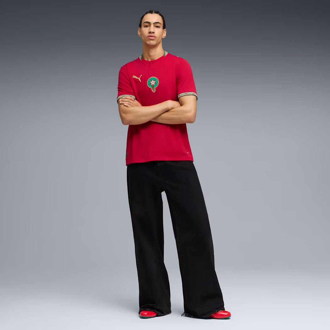 Maillot Réplique Domicile Puma Homme Rouge Équipe Nationale Maroc 2026