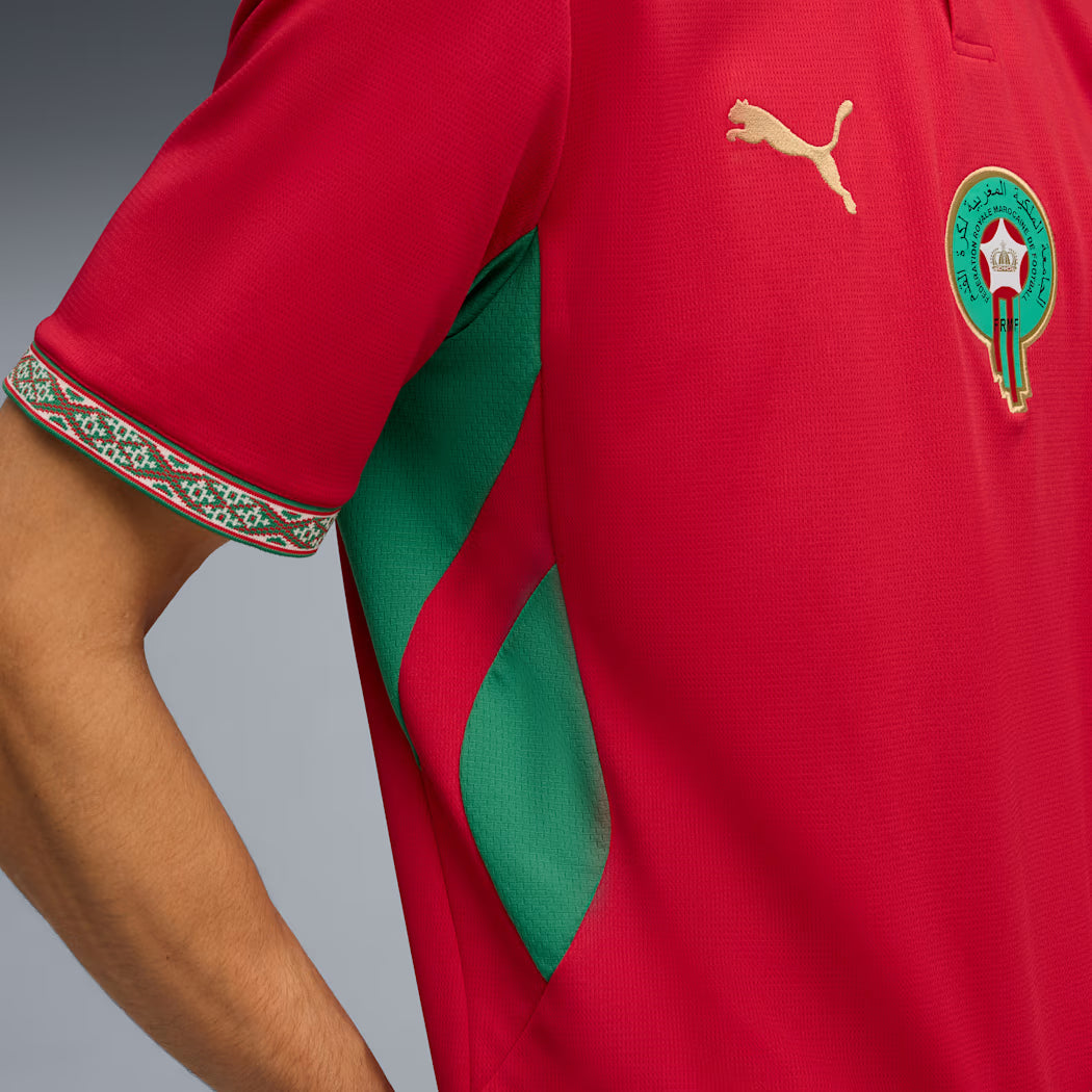 Maillot Réplique Domicile Puma Homme Rouge Équipe Nationale Maroc 2026