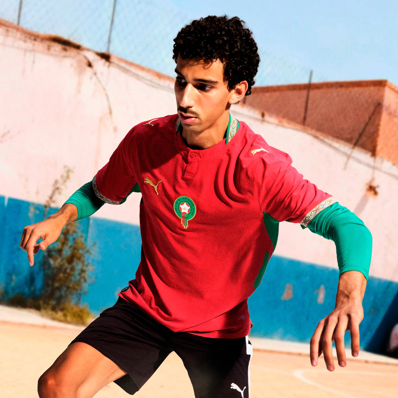 Morocco National Team FIFA Puma Youth Red 2026 Home Replica Jersey