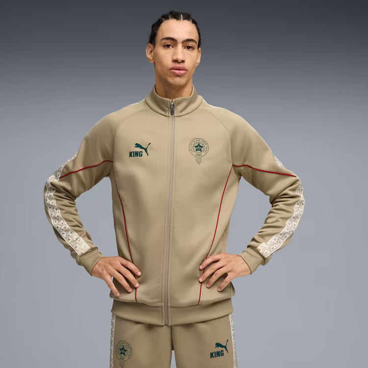 Veste d'hymne homme PUMA King motif rameau de chêne de l'équipe nationale du Maroc FIFA