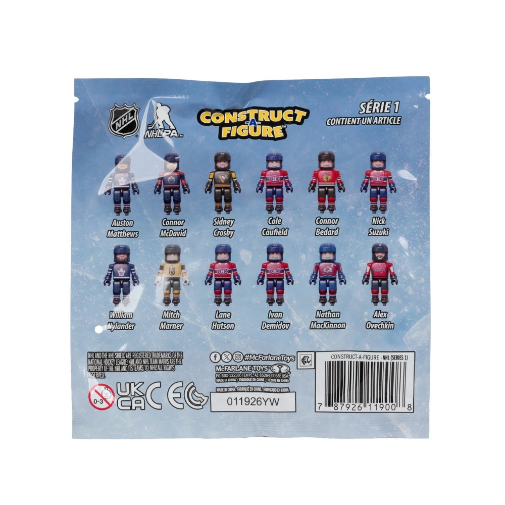 NHL McFarlene Toys Construct A-Figure Series 1 Blind Bag Mini Figure