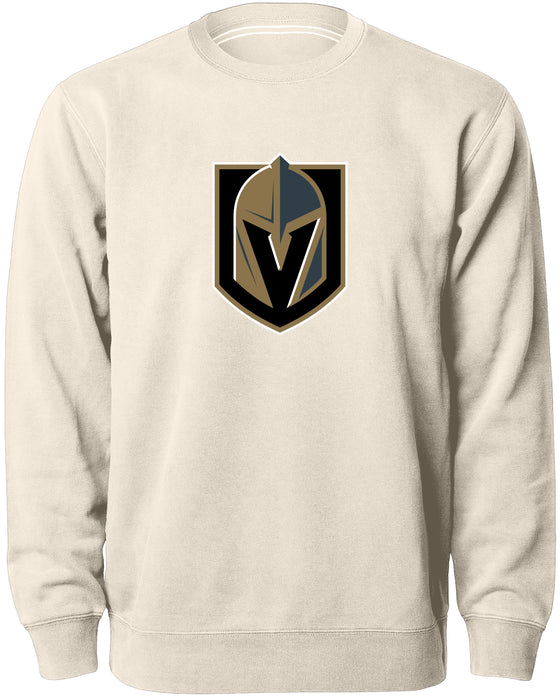 Las Vegas Golden Knights NHL Bulletin Men's Natural Twill Logo Express Crew Sweater