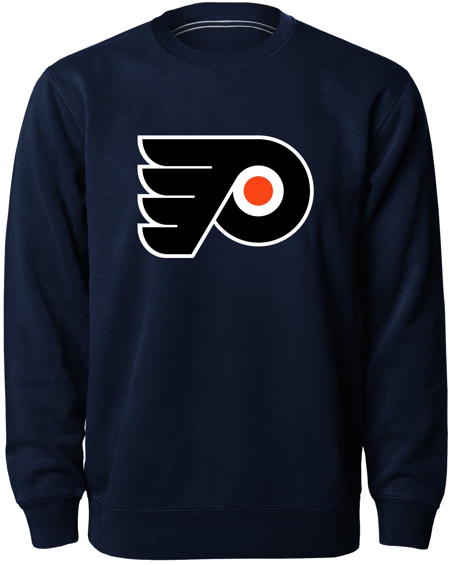 Pull ras du cou Express avec logo en sergé bleu marine des Flyers de Philadelphie NHL Bulletin pour hommes