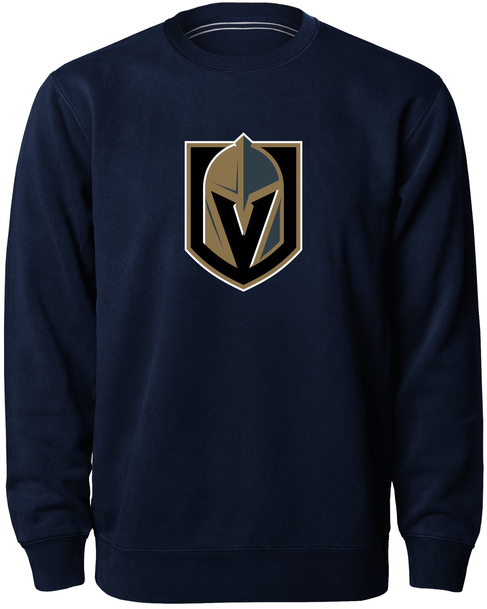 Chandail ras du cou Express avec logo en sergé bleu marine pour hommes, Golden Knights de Las Vegas, Bulletin LNH