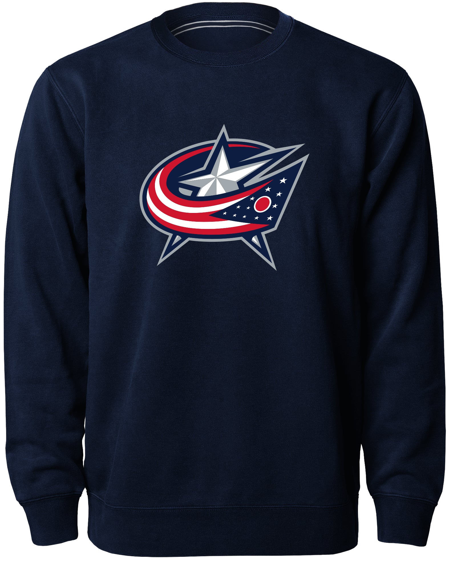 Columbus Blue Jackets NHL Bulletin Chandail ras du cou Express en sergé bleu marine pour hommes