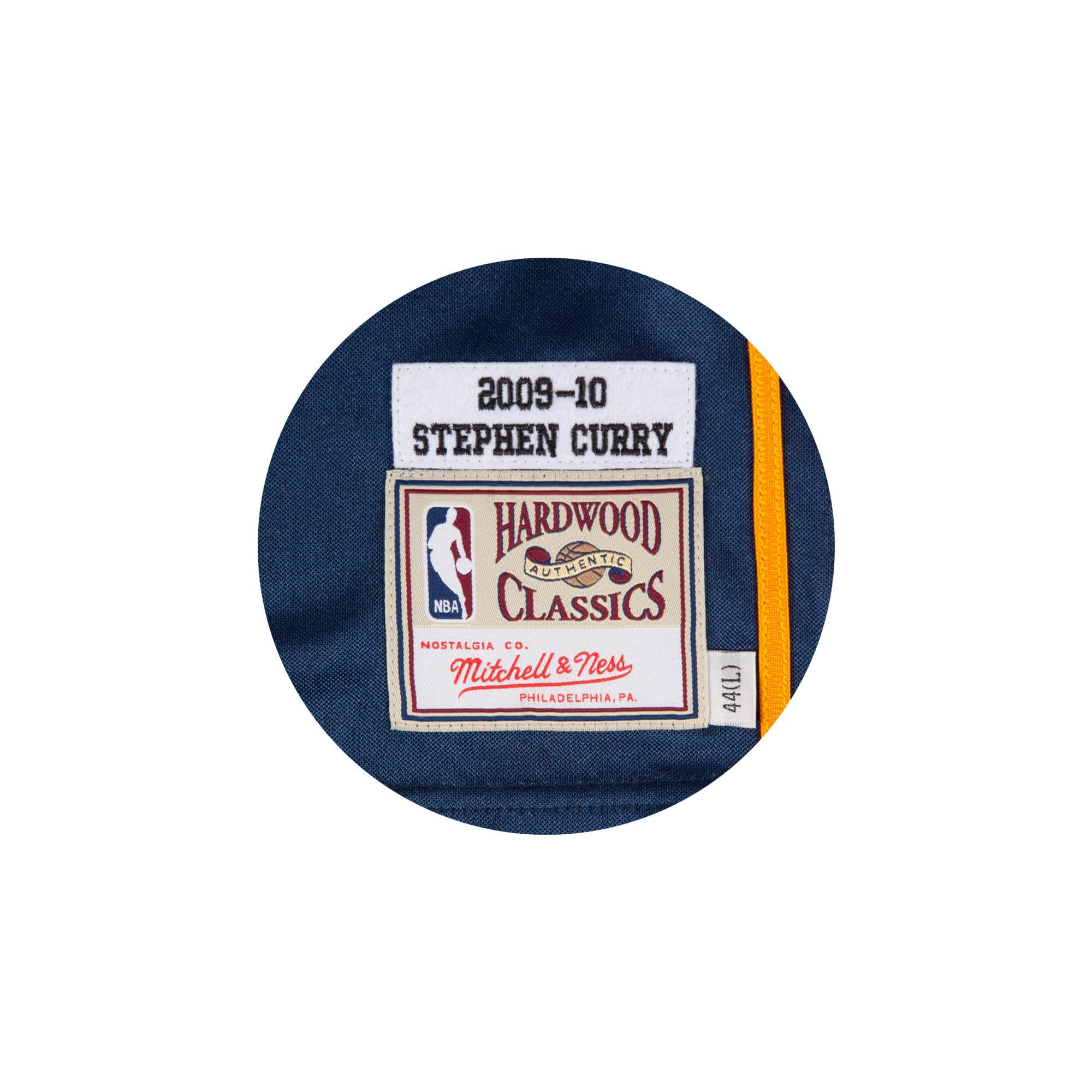 Stephen Curry Golden State Warriors NBA Mitchell & Ness Homme Marine 2009-10 Hardwood Classic Maillot Authentique