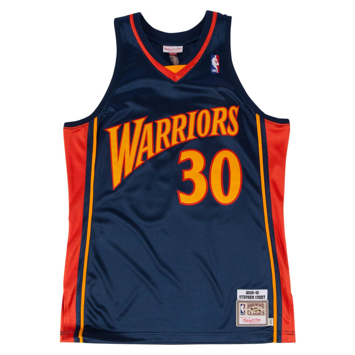 Stephen Curry Golden State Warriors NBA Mitchell & Ness Men's Navy 2009-10 Hardwood Classic Authentic Jersey