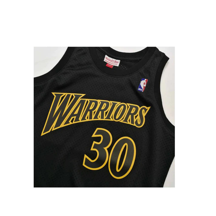 Stephen Curry Golden State Warriors NBA Mitchell & Ness Men's Black Dynamic Hardwood Classics Swingman Jersey