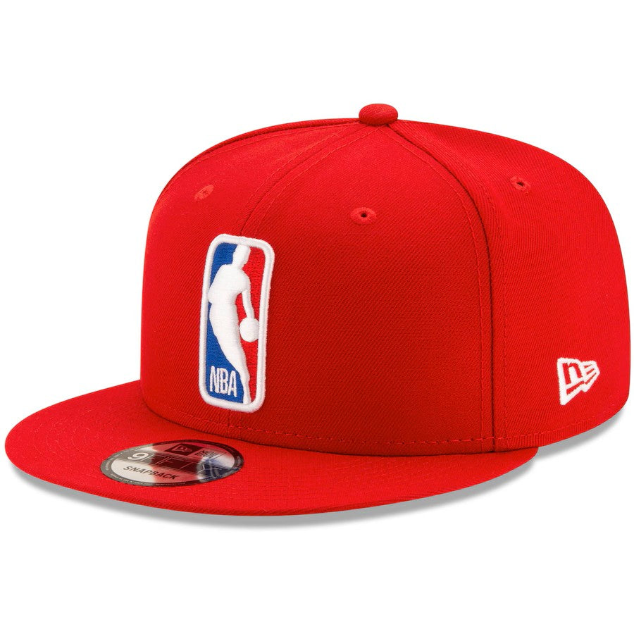 NBA Man Logo New Era Men's Red 9Fifty Basic Snapback