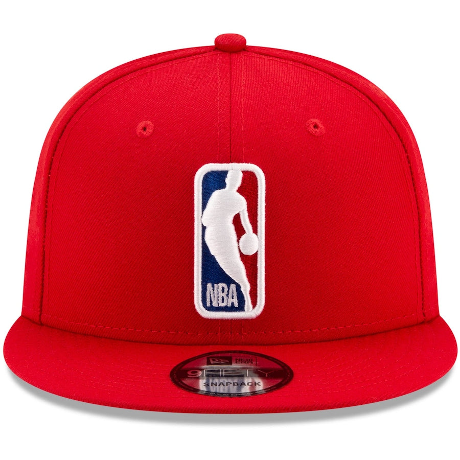 NBA Man Logo New Era Men's Red 9Fifty Basic Snapback