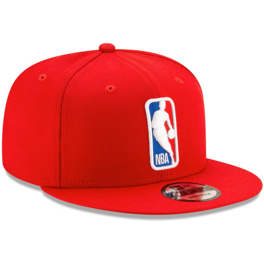 NBA Man Logo New Era Men's Red 9Fifty Basic Snapback