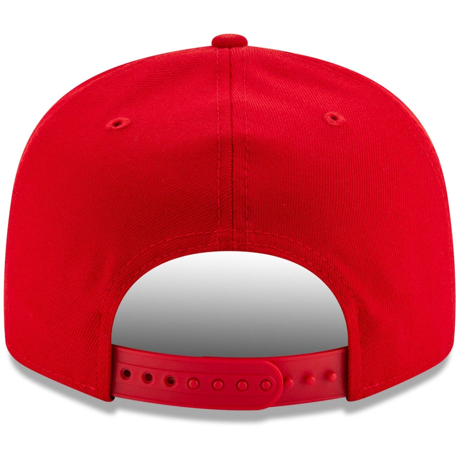 NBA Man Logo New Era Men's Red 9Fifty Basic Snapback