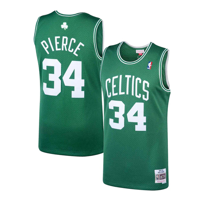 Paul Pierce Boston Celtics NBA Mitchell & Ness Men's Green 2007-08 Hardwood Classics Swingman Jersey