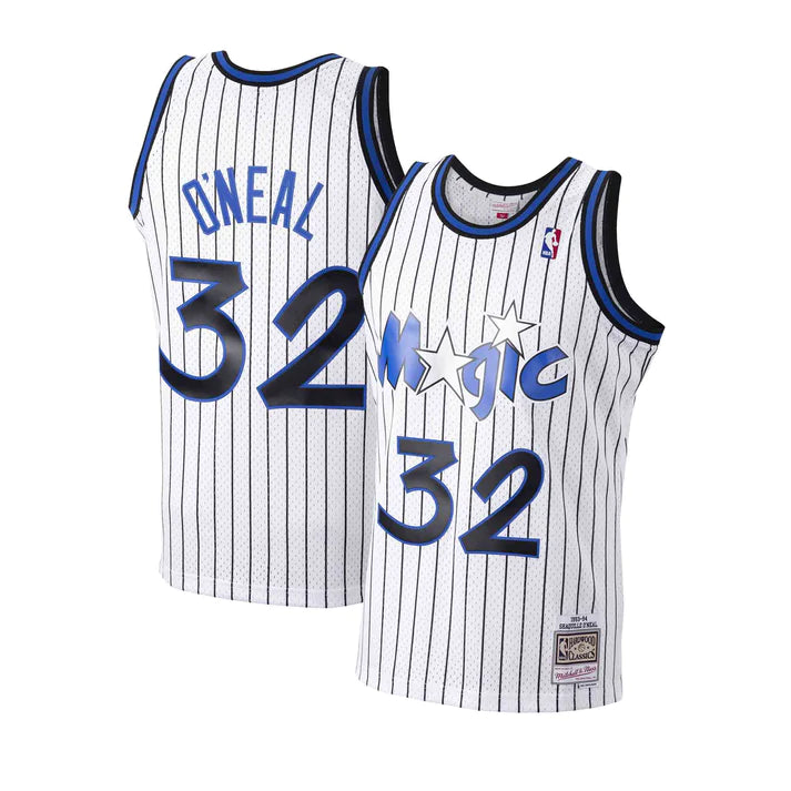 Shaquille O'Neal Orlando Magic NBA Mitchell & Ness Maillot Swingman Hardwood Classics blanc 1993-94 pour homme