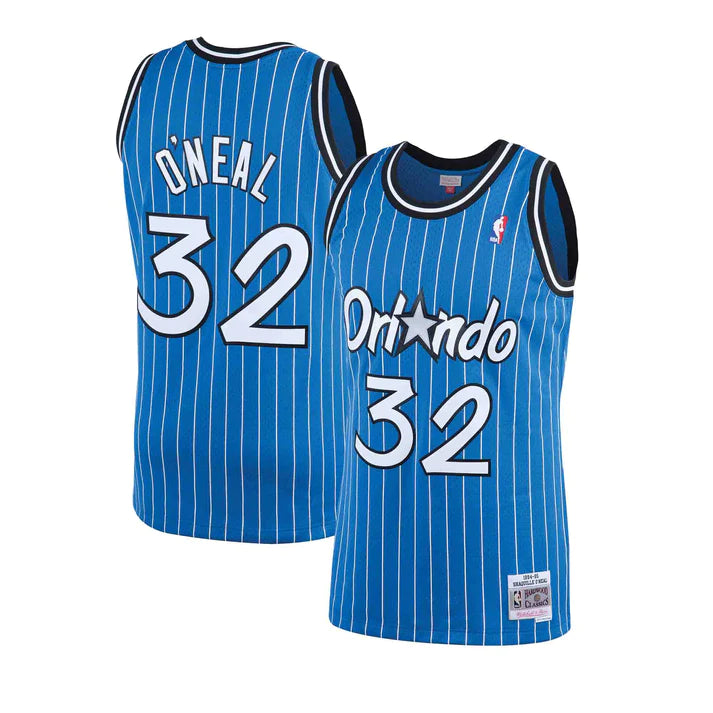 Shaquille O'Neal Orlando Magic NBA Mitchell & Ness Men's Royal 1994-95 Hardwood Classics Swingman Jersey