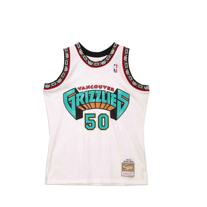 Bryant Reeves Vancouver Grizzlies NBA Mitchell & Ness Homme Blanc 1995-96 Hardwood Classics Swingman Maillot