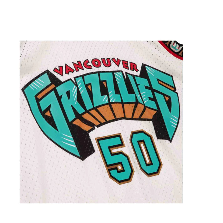 Bryant Reeves Vancouver Grizzlies NBA Mitchell & Ness Homme Blanc 1995-96 Hardwood Classics Swingman Maillot