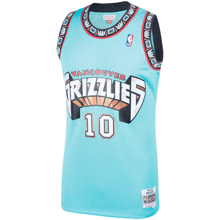 Mike Bibby Vancouver Grizzlies NBA Mitchell & Ness Sarcelle pour hommes 1998-99 Hardwood Classics Swingman Maillot