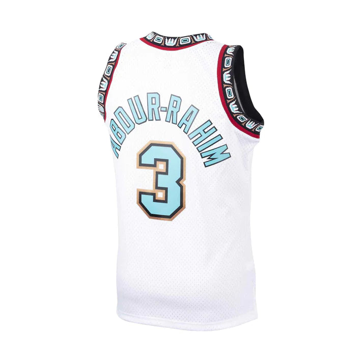 Shareef Abdur-Rahim Vancouver Grizzlies NBA Mitchell & Ness Homme Blanc 1998-99 Hardwood Classics Swingman Maillot