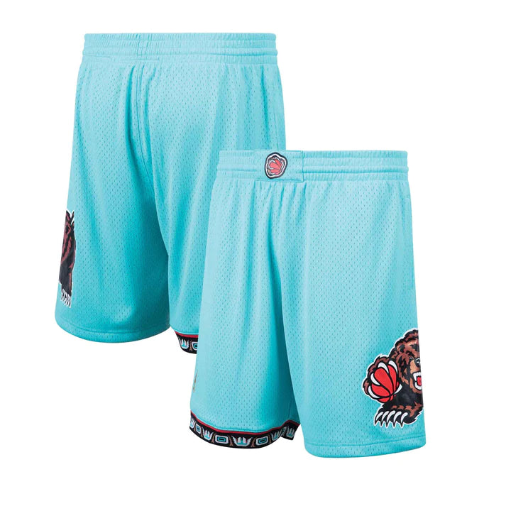 Vancouver Grizzlies NBA Mitchell & Ness Short Swingman pour hommes Bleu sarcelle 1996-97 Hardwood Classics