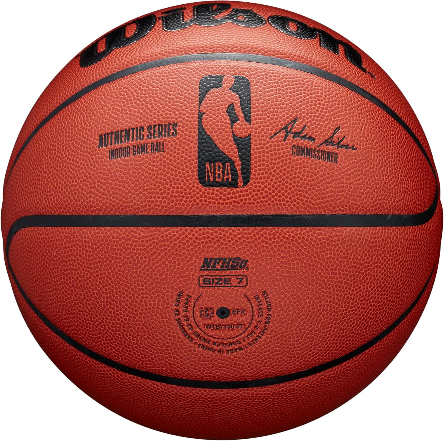 Ballon de basket-ball de compétition d'intérieur authentique NBA Wilson