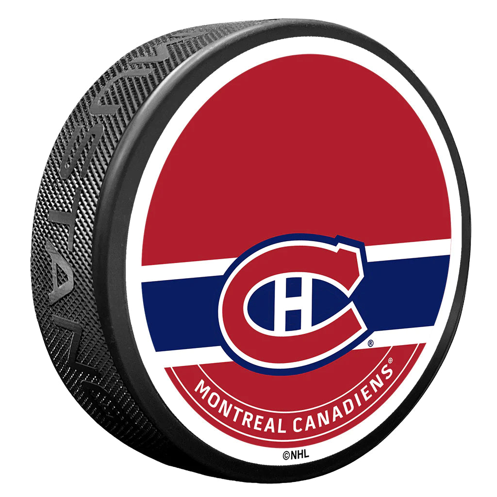 Montreal Canadiens NHL Autograph Textured Hockey Puck