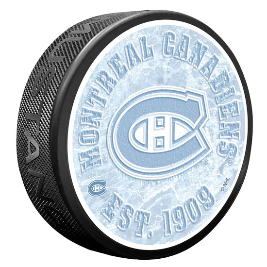 Montreal Canadiens NHL Frozen Textured Hockey Puck