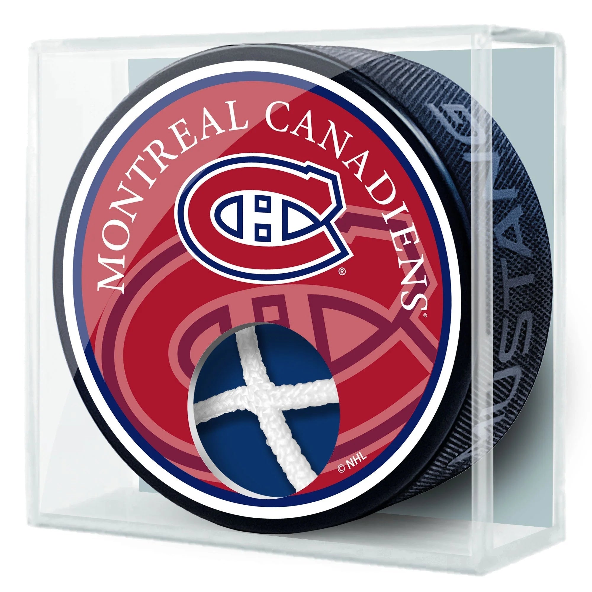 Montreal Canadiens NHL Game Used Net Hockey Puck