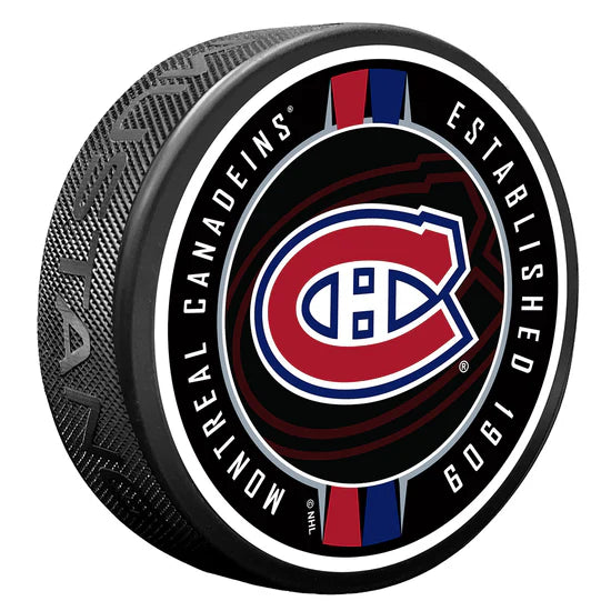 Montreal Canadiens NHL Ribbon Textured Hockey Puck