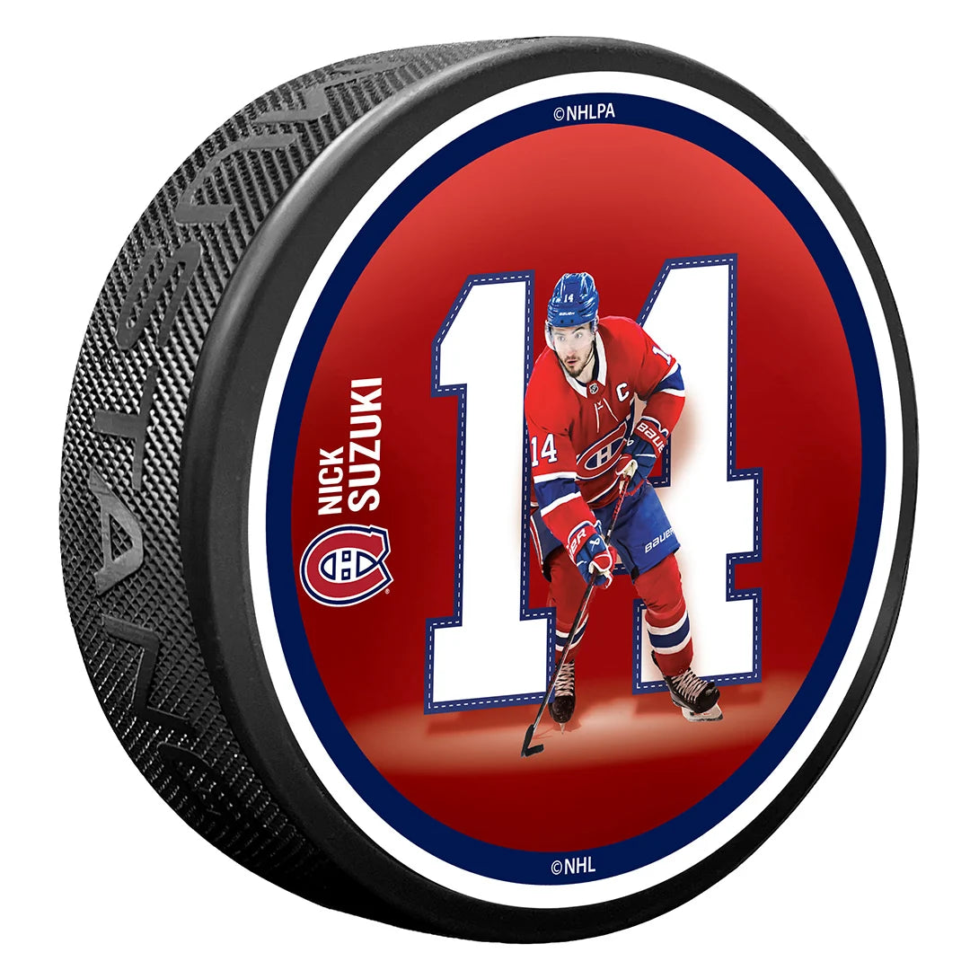 Nick Suzuki Montreal Canadiens NHL Breakout Series High Definition Hockey Puck