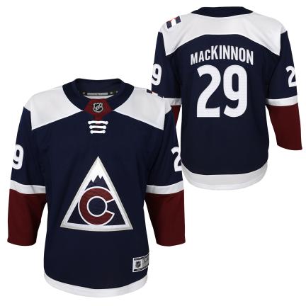 Nathan Mackinnon Colorado Avalanche NHL Outerstuff Youth Navy Premier Alternate Jersey