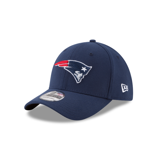 New England Patriots NFL New Era pour hommes Oceanside Blue 39Thirty Team Classic Stretch Fit Casquette