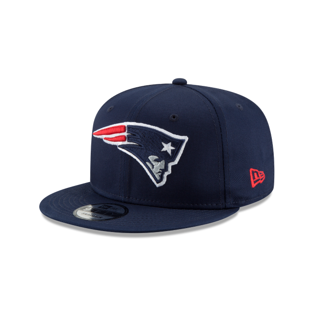 New England Patriots NFL New Era Snapback de base 9Fifty bleu océan pour hommes