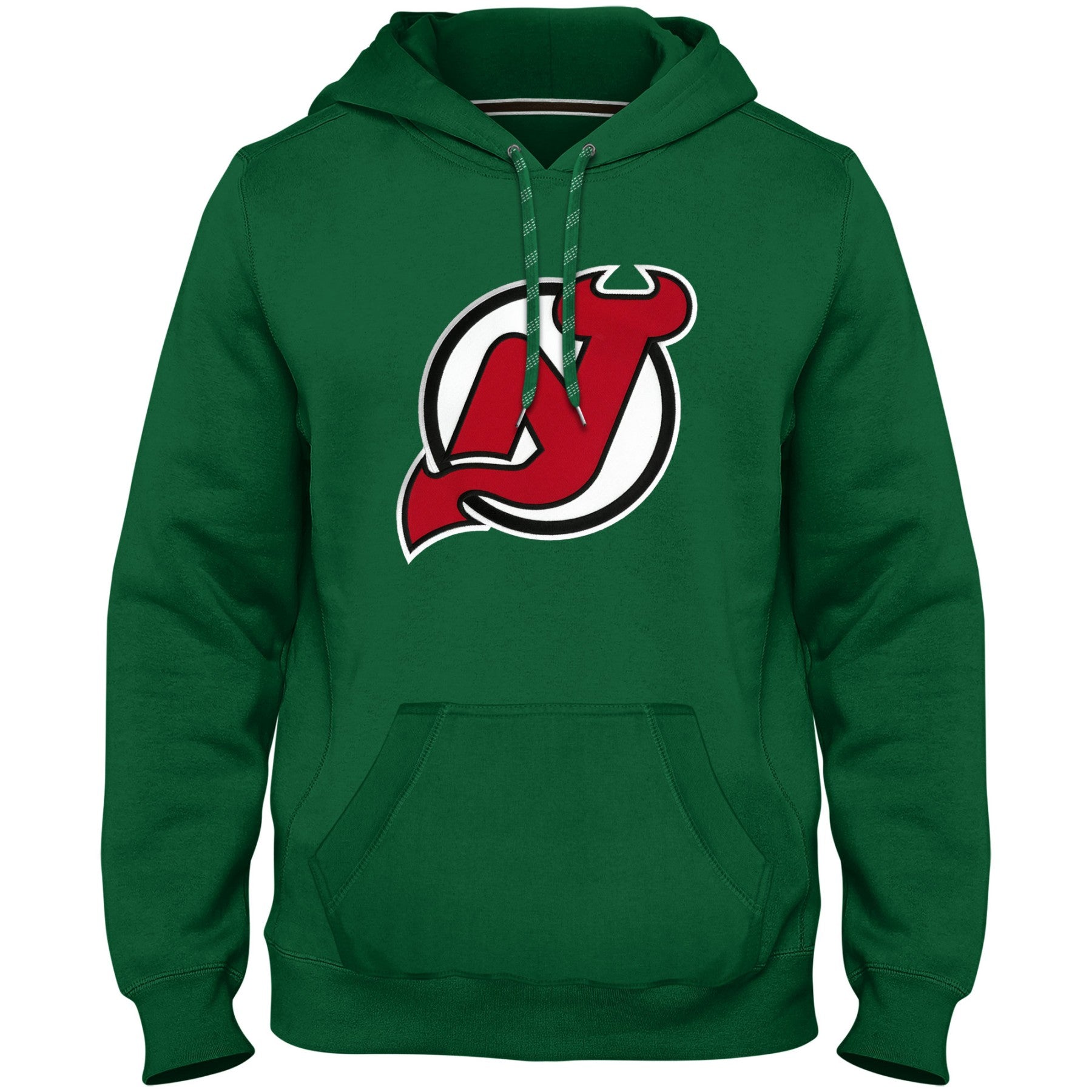 Sweat à capuche vert avec logo en sergé Express pour hommes, New Jersey Devils NHL Bulletin