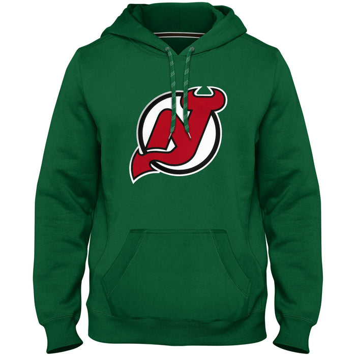 New Jersey Devils NHL Bulletin Men's Green Express Twill Logo Hoodie