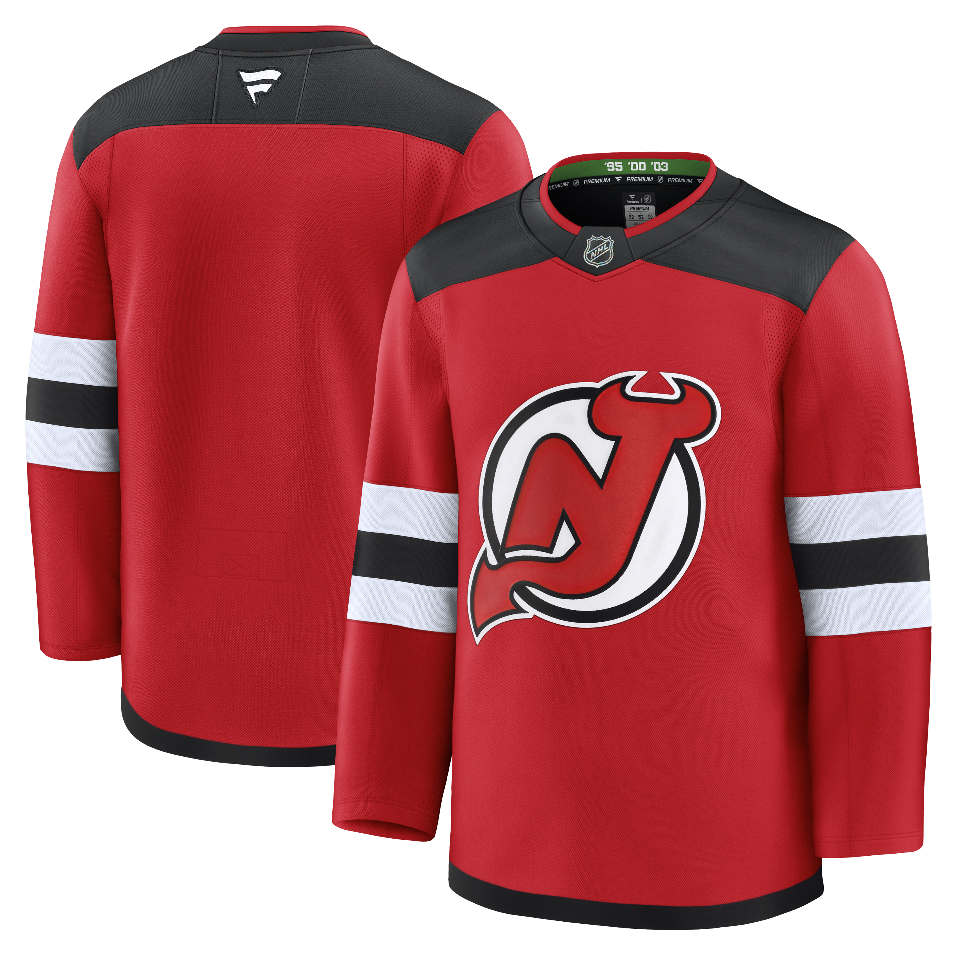 New Jersey Devils NHL Fanatics Branded Men's Red Premium Jersey