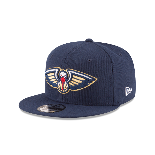 New Orleans Pelicans NBA New Era pour hommes, bleu marine 9Fifty Basic Snapback