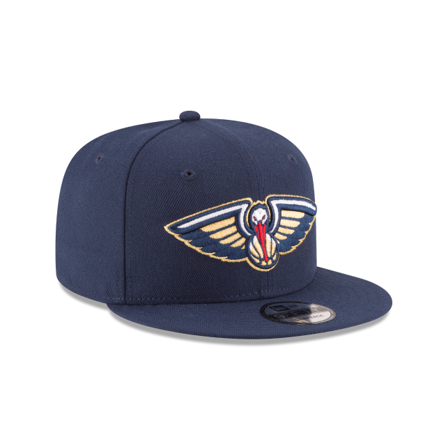 New Orleans Pelicans NBA New Era pour hommes, bleu marine 9Fifty Basic Snapback